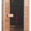 Infračervená sauna EXCLUSIVE TWO / červený cedr 110x100x200cm pro 1-2 osoby triple zářiče