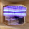 Luxusní finská sauna AWT E1242B Eos Cubo 200x200x216 cedr